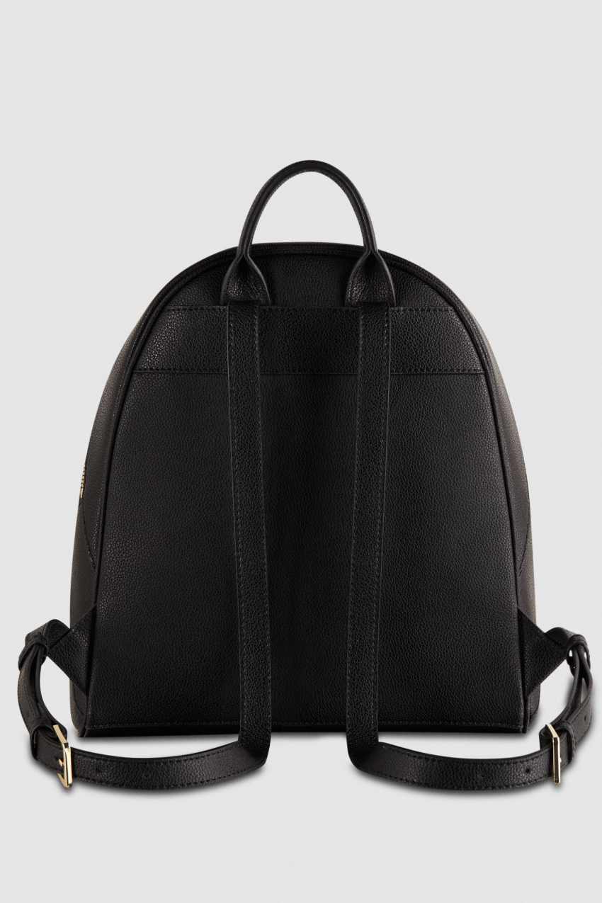 Fly leather backpack with double pocket