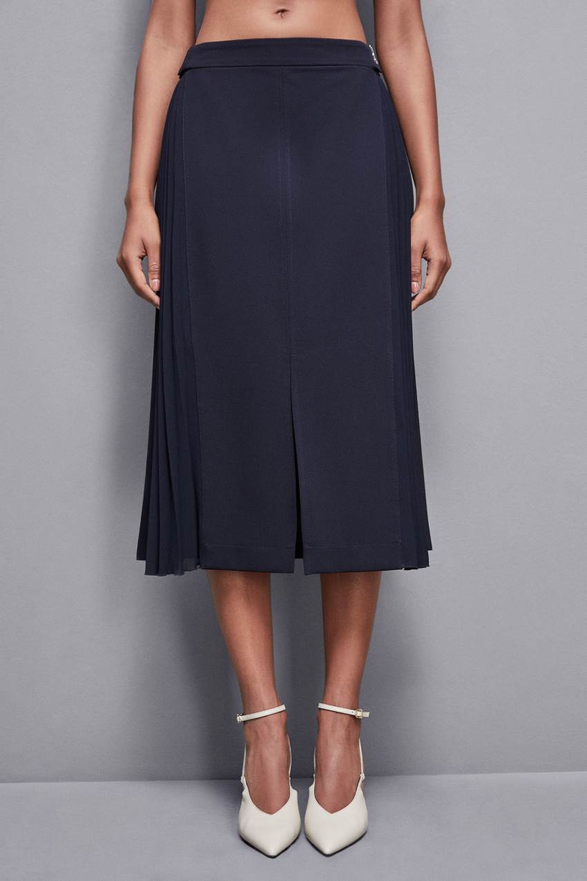 High waisted skirt midi shop