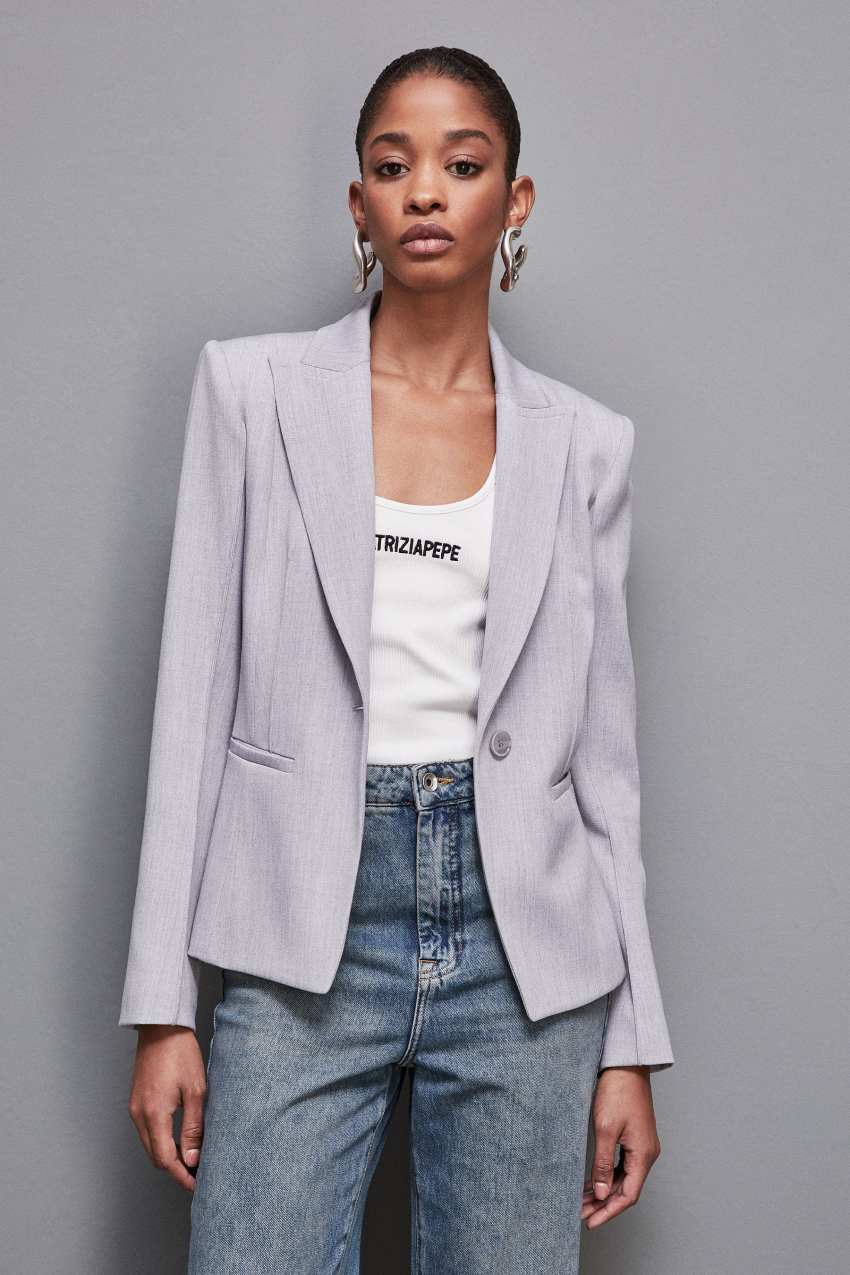 One button jacket sales
