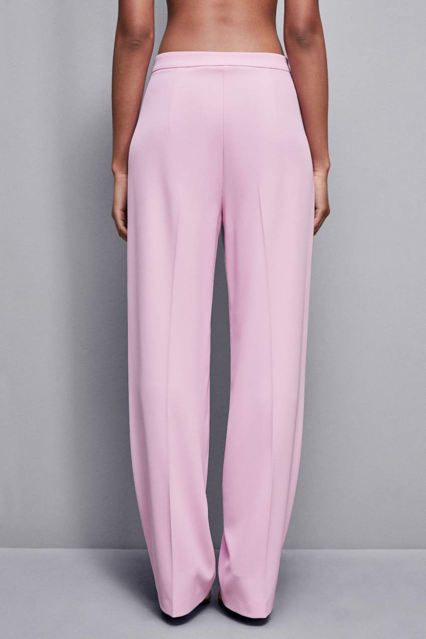 Pink stretch pants deals