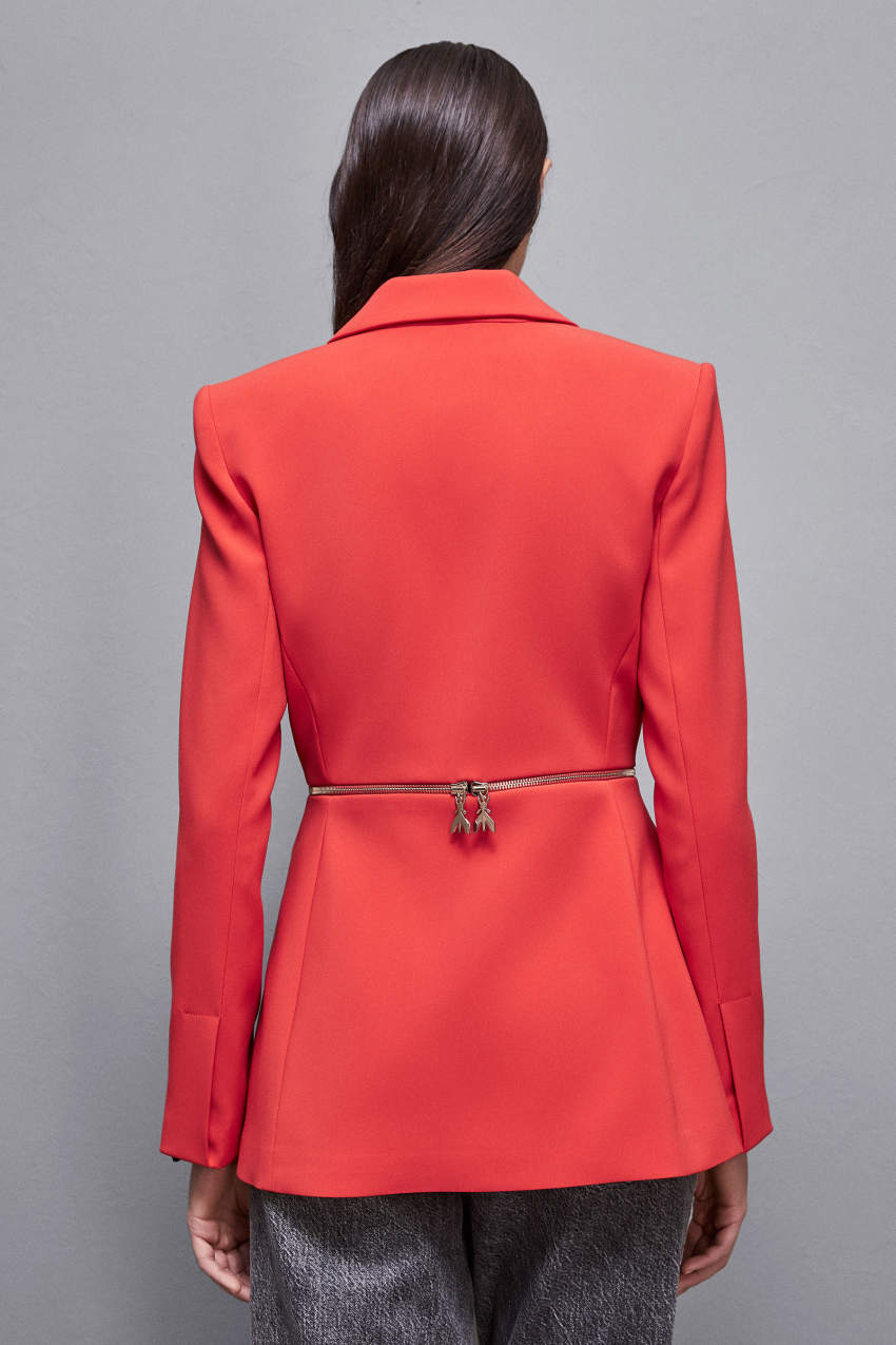 Long crepe jacket store