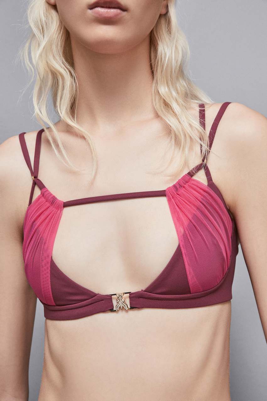 Reggiseno con strass shop