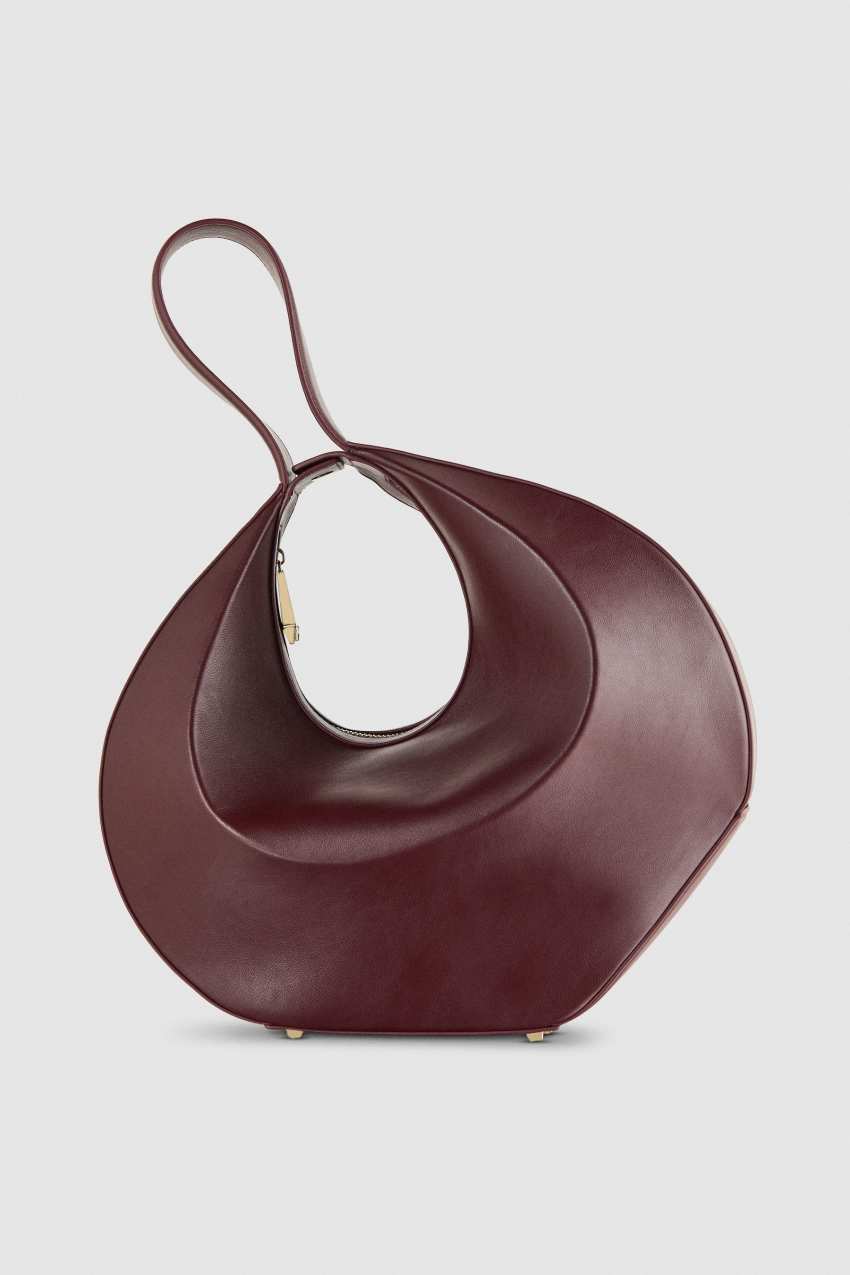 Bangle bag a spalla in pelle