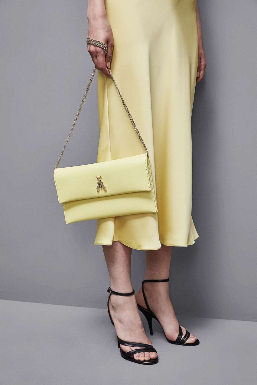 Yellow chain bag cheap