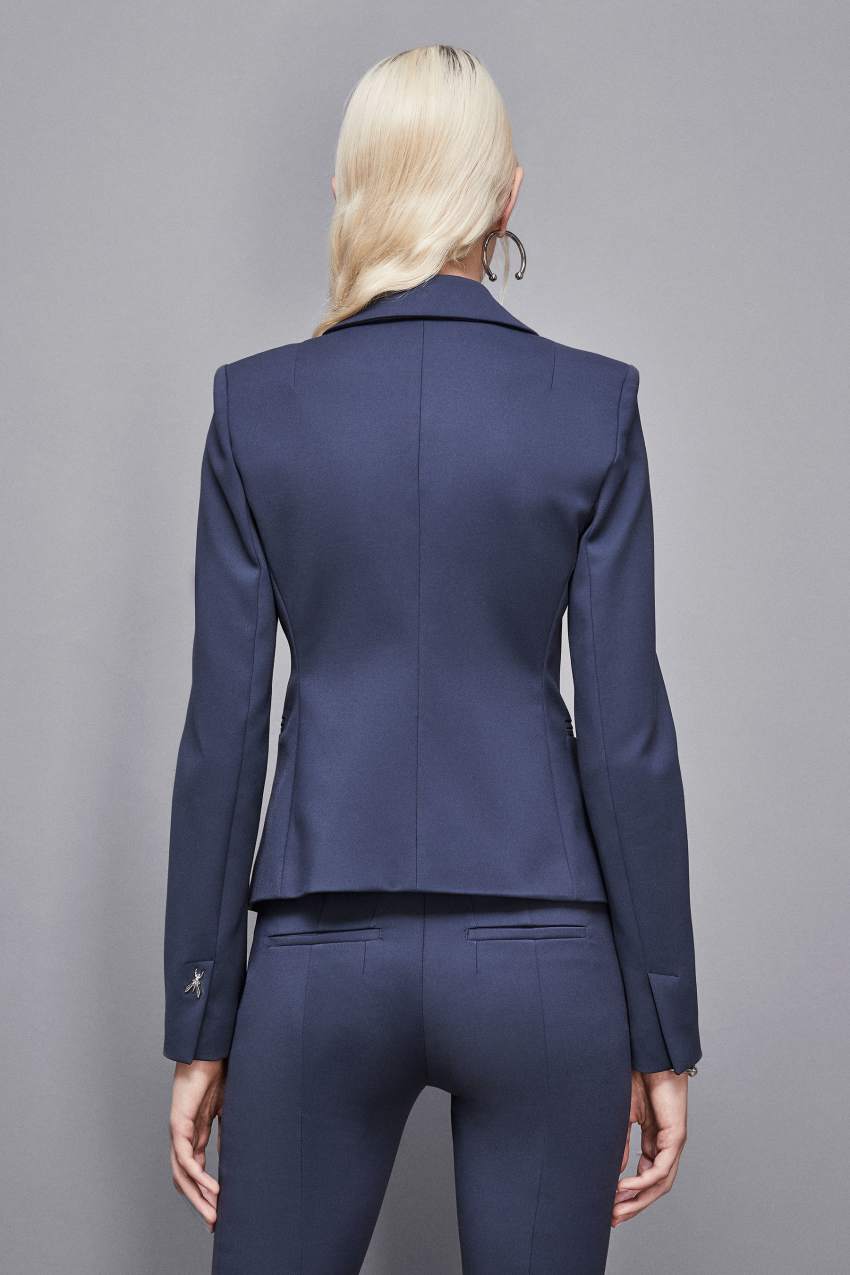 Blue 2 button slim jacket Patrizia Pepe