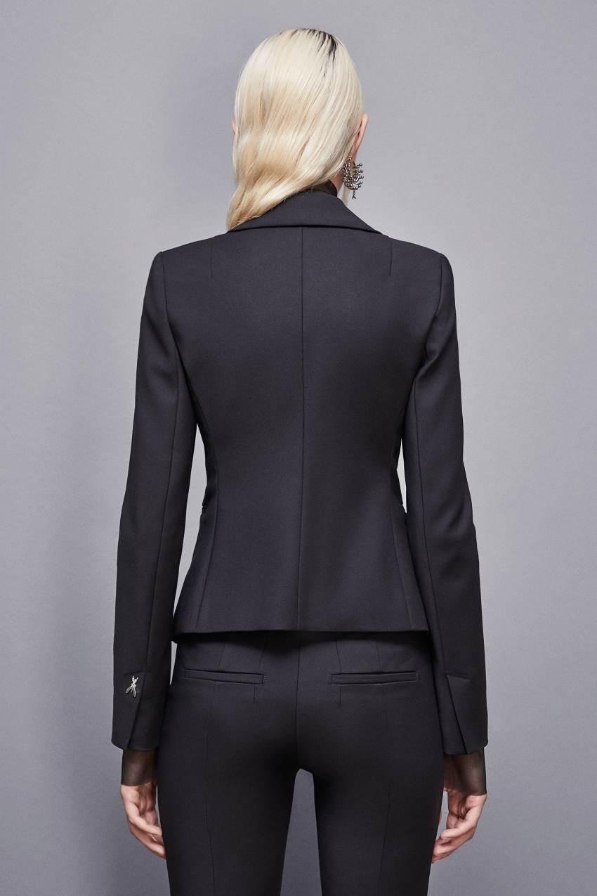 Black 2 button slim jacket Patrizia Pepe