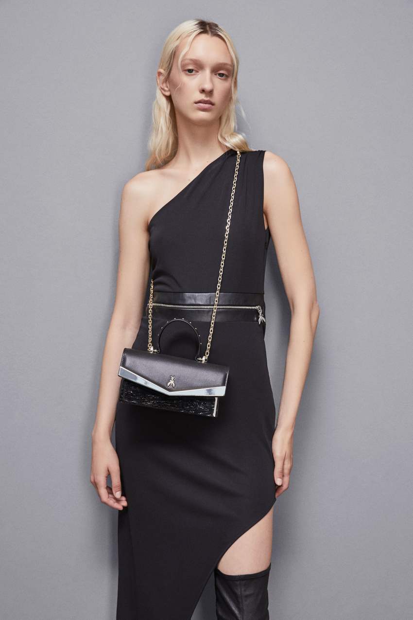 Fly Bamby shoulder bag with chain Black Patrizia Pepe
