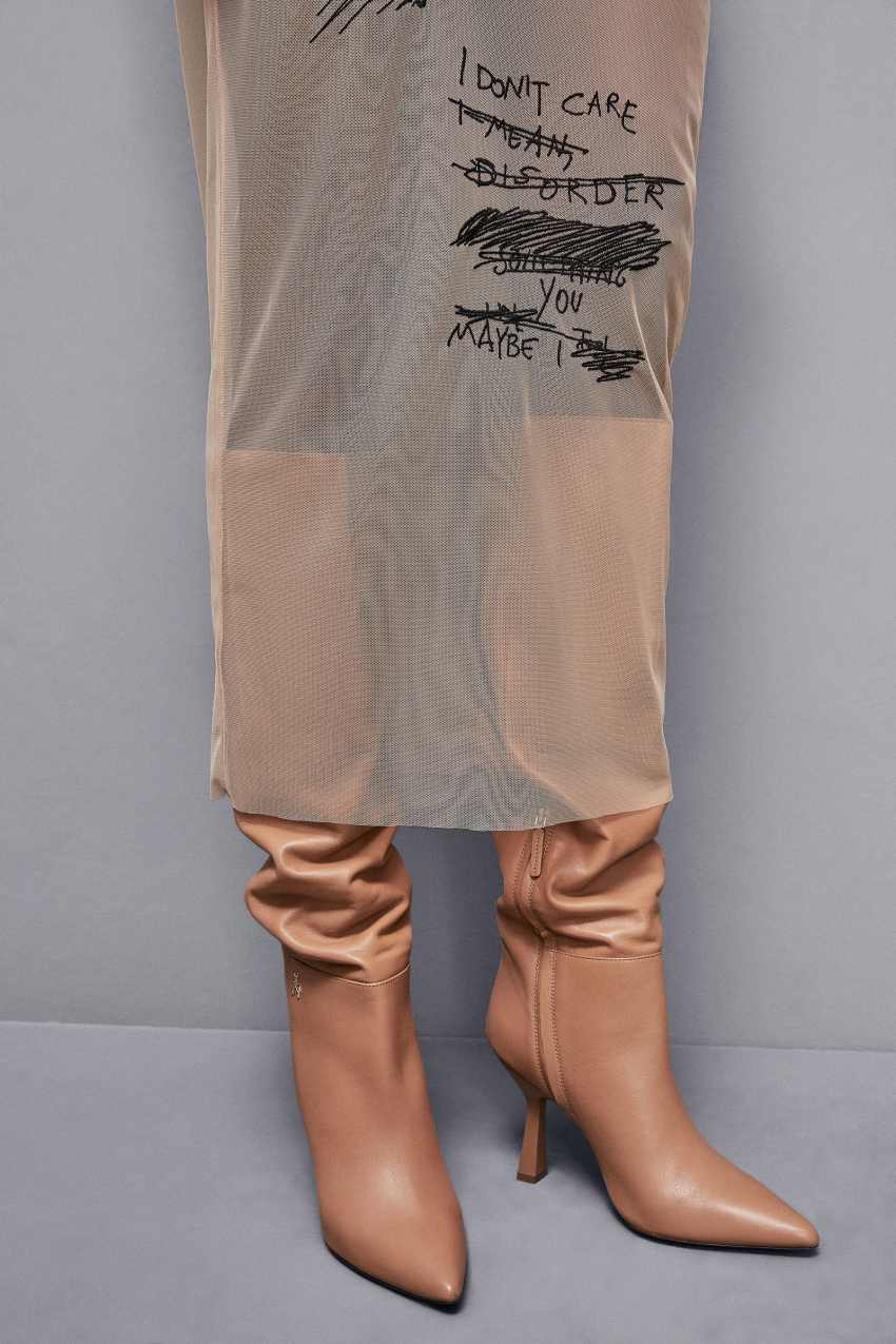Nappa leather boots deals