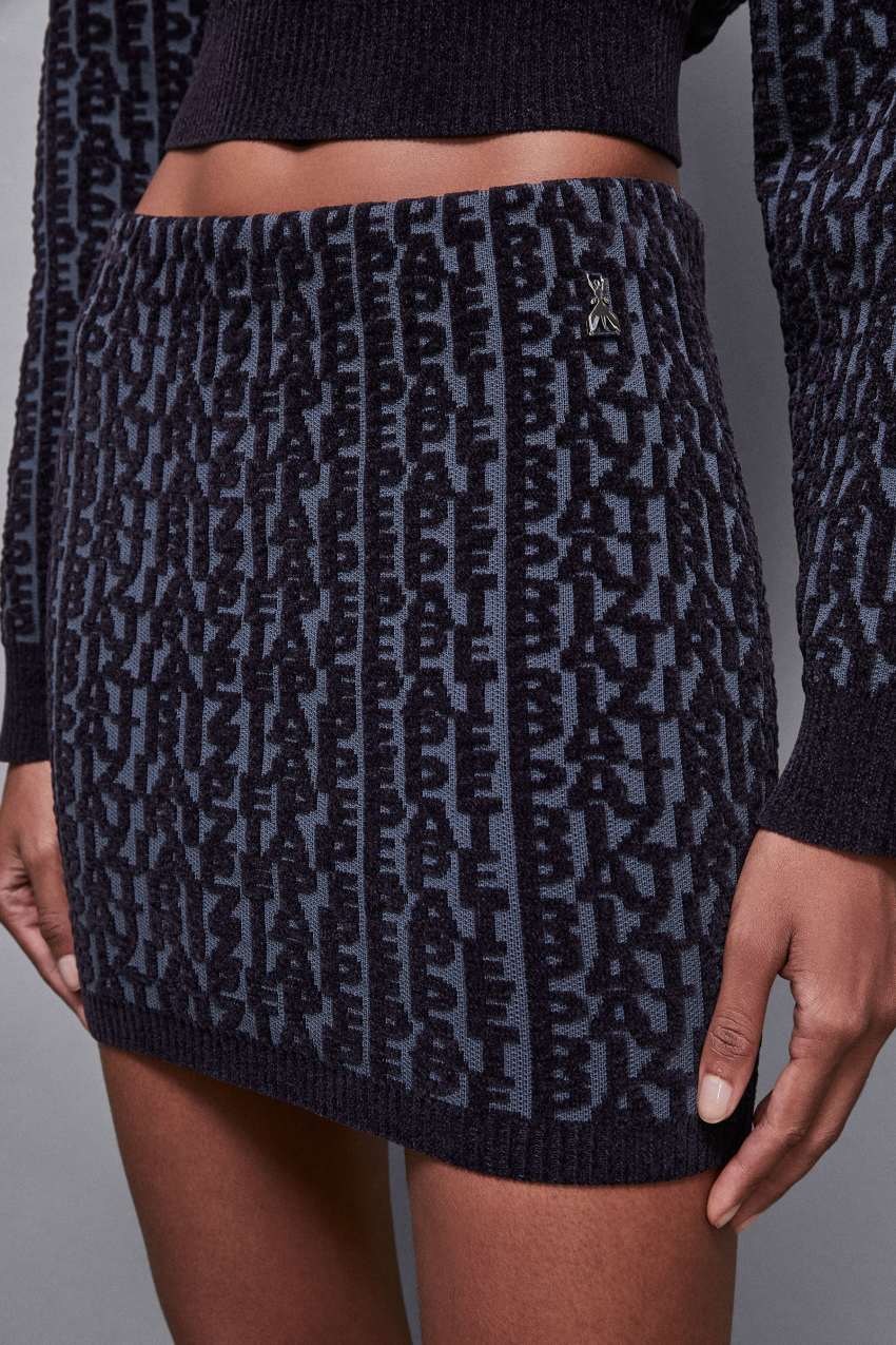 Mini jupe en polyester Bleu Patrizia Pepe