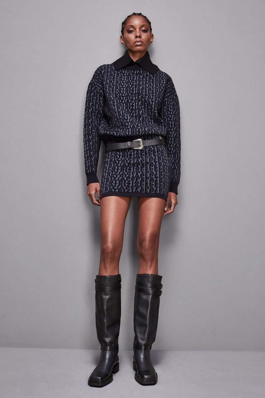 Soft polyester sweater Blue Patrizia Pepe