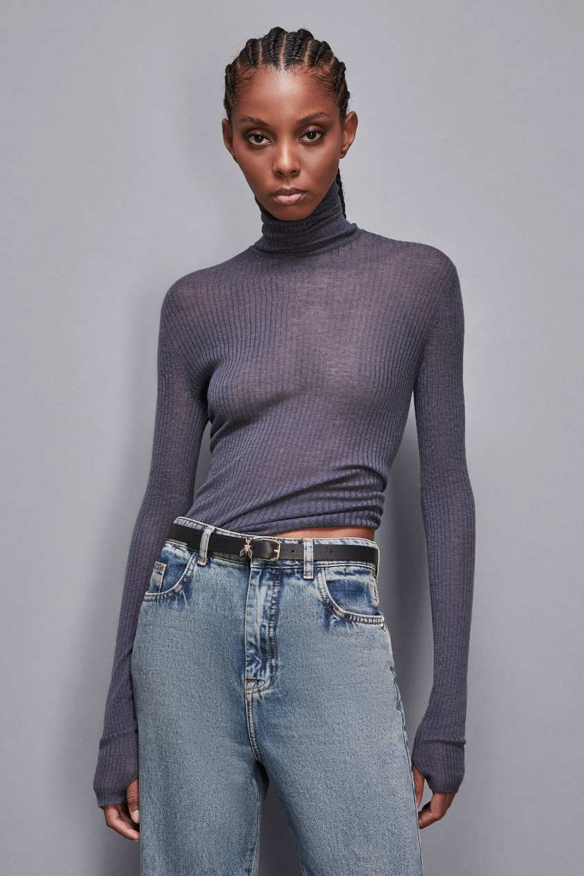 Essential slim fit wool sweater
