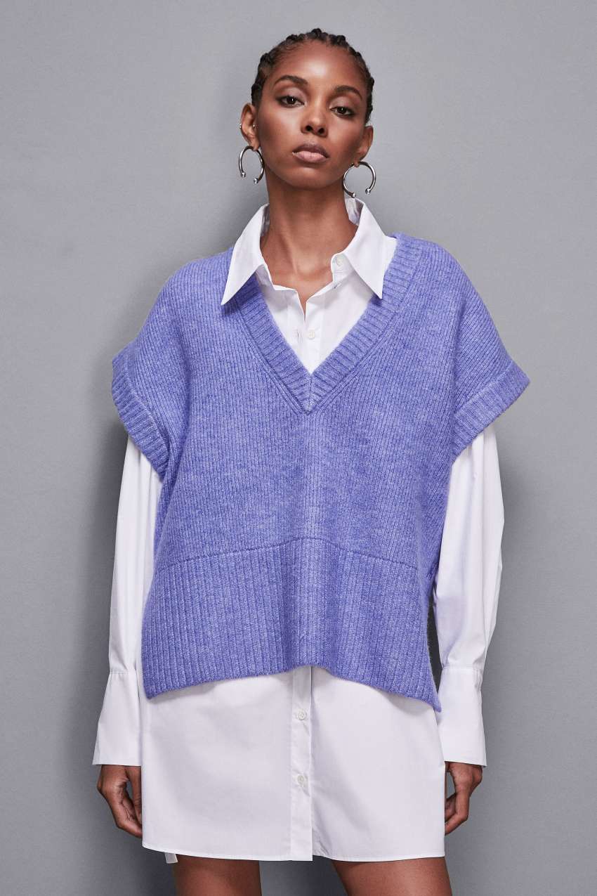 Pull oversize sans manche new arrivals