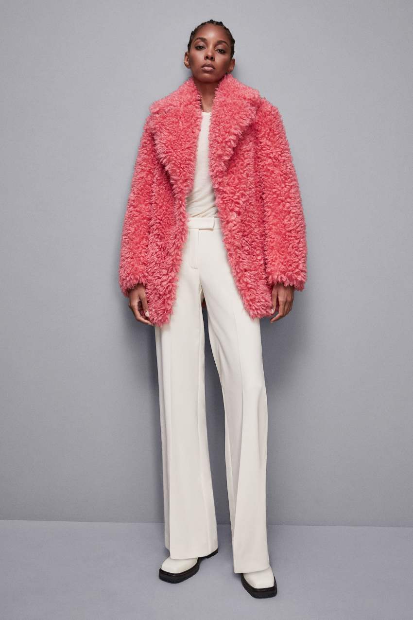 Oversize fluffy coat
