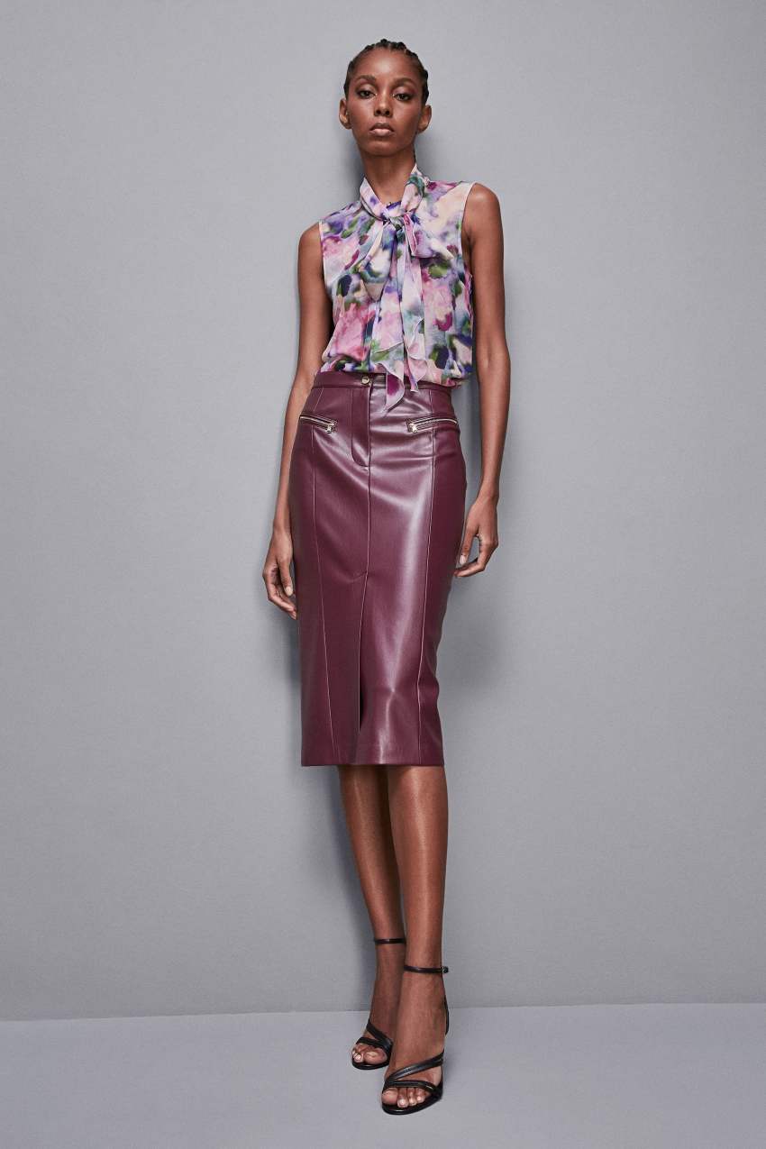 Gonna ecopelle patrizia pepe hot sale
