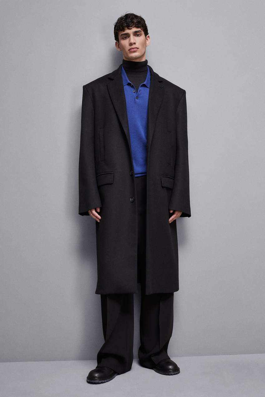 Coat Over, Black, Patrizia Pepe, Jackets