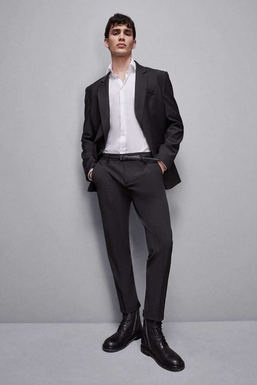 Pantalon tobillero con cremallera Negro Patrizia Pepe