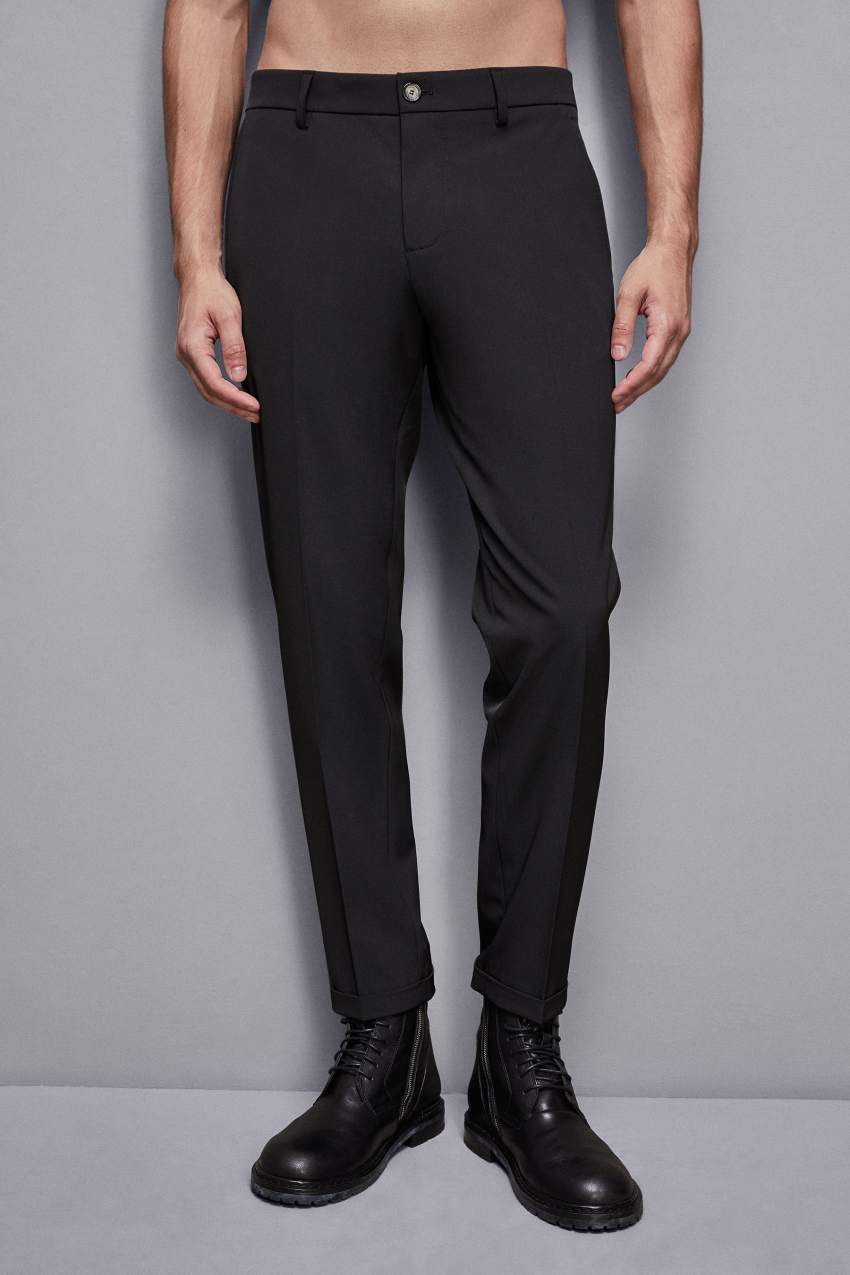 Black ankle pants with zipper Patrizia Pepe