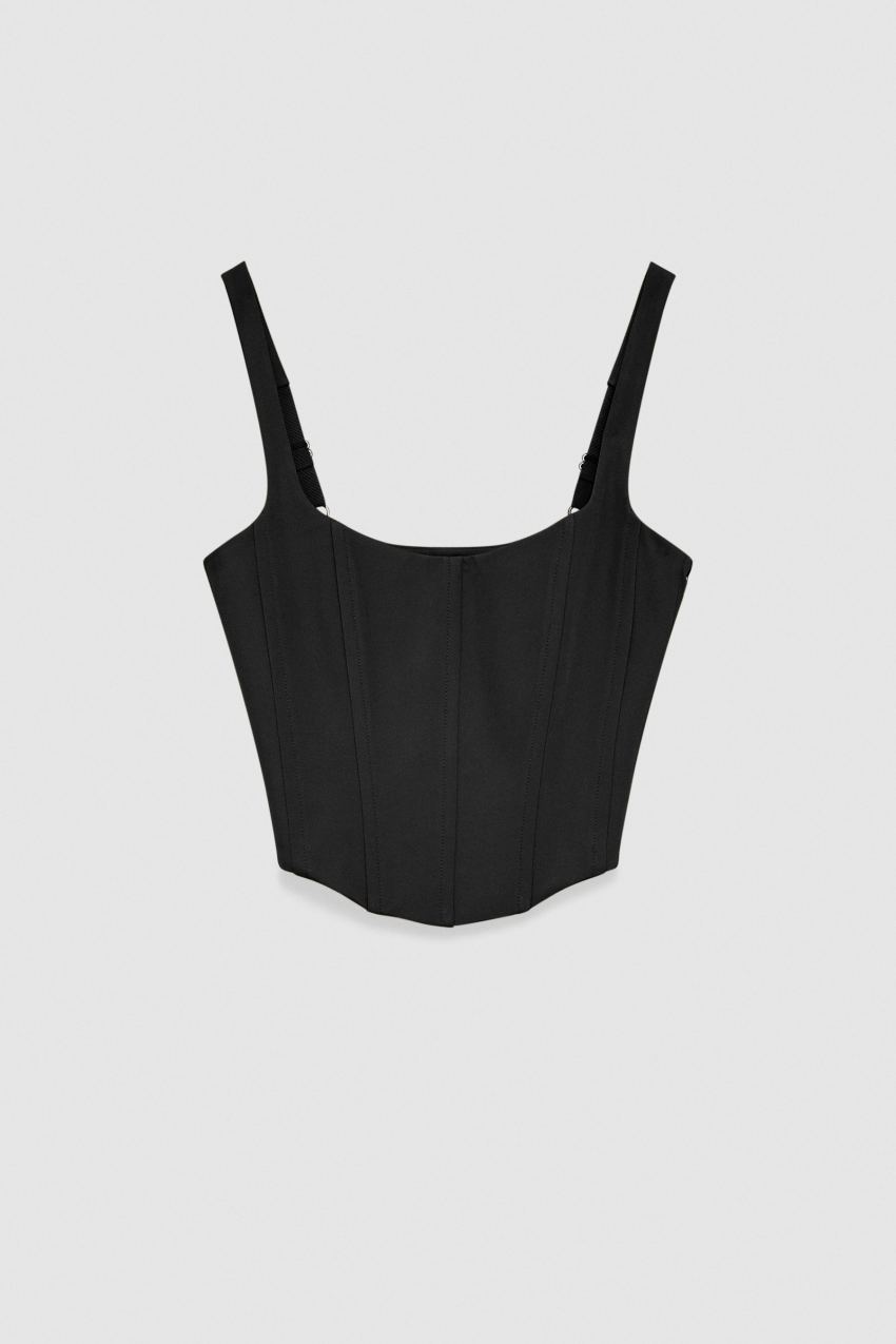 Bustier Top aus Stretch Stoff