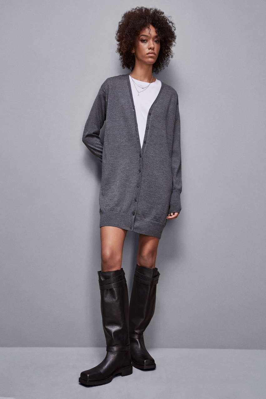 Maxi wool cardigan on sale