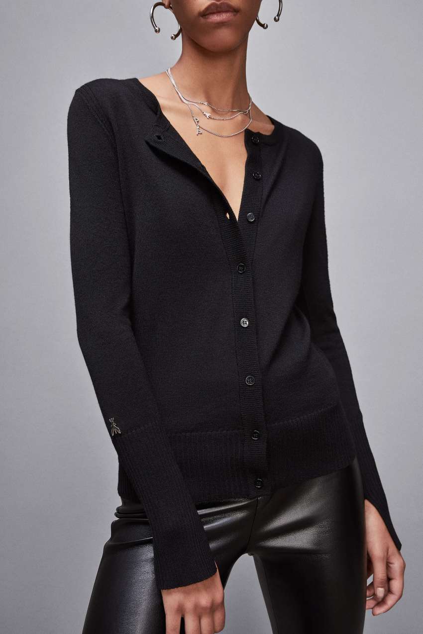 Cardigan neckline deals