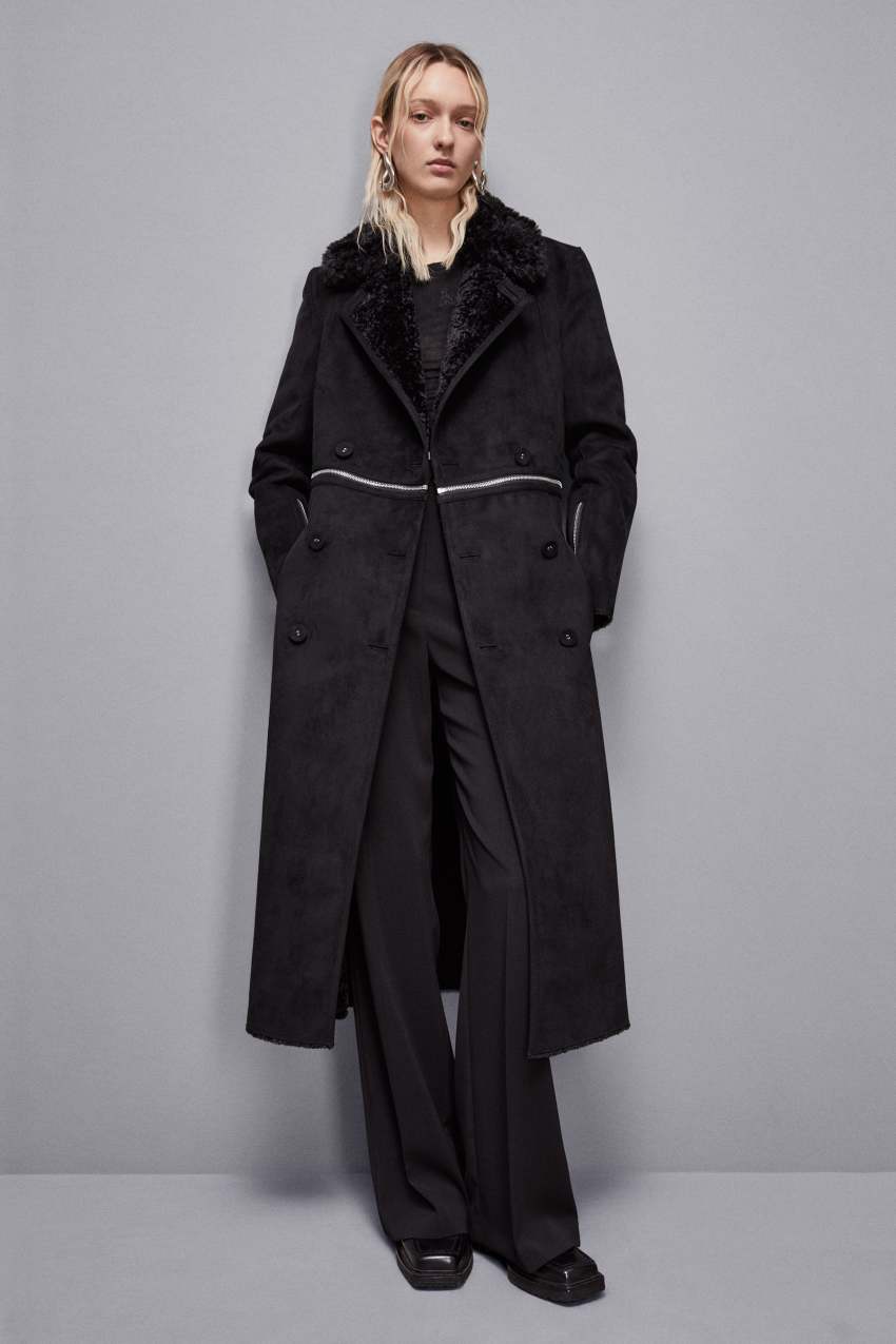 Cappotto doppio petto reversibile Nero Patrizia Pepe