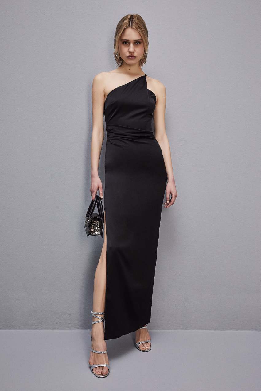 Cut out dress in certified viscose Black Patrizia Pepe