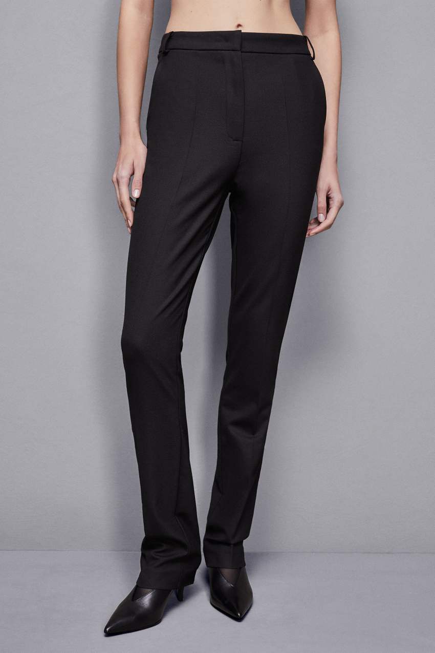 Pantalon tailleur slim hot sale