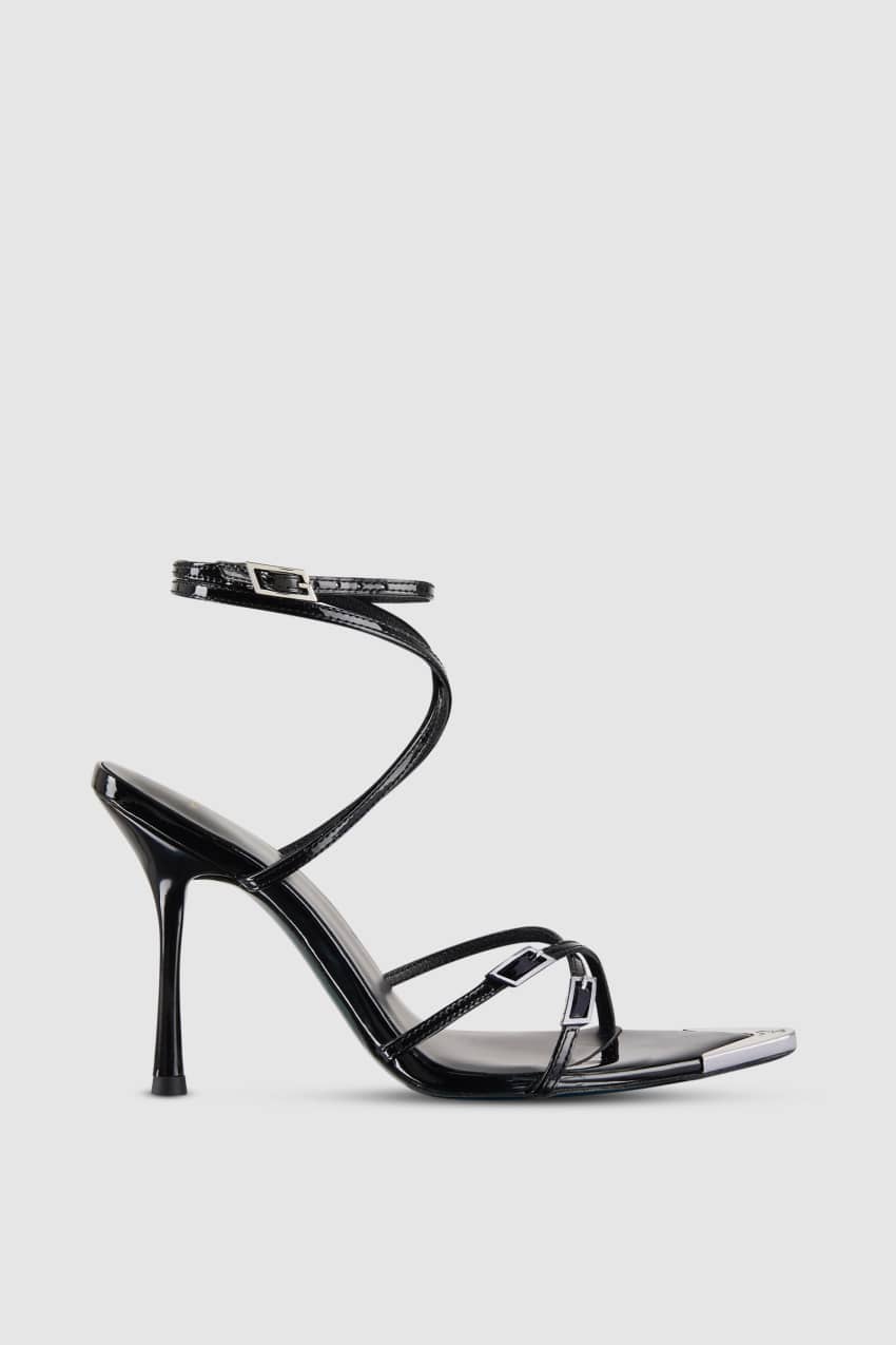 Sandal with heel and ankle strap Black Patrizia Pepe