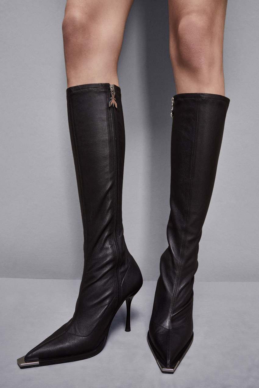 Patrizia Pepe Stretch Boots with Heels Nero Woman Size 37
