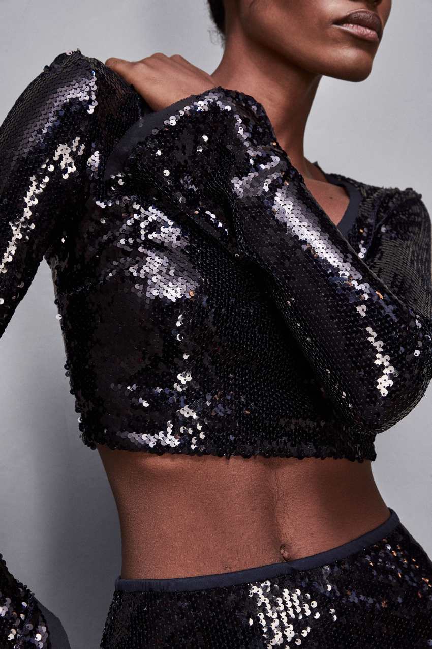 Sequin top Blue Patrizia Pepe