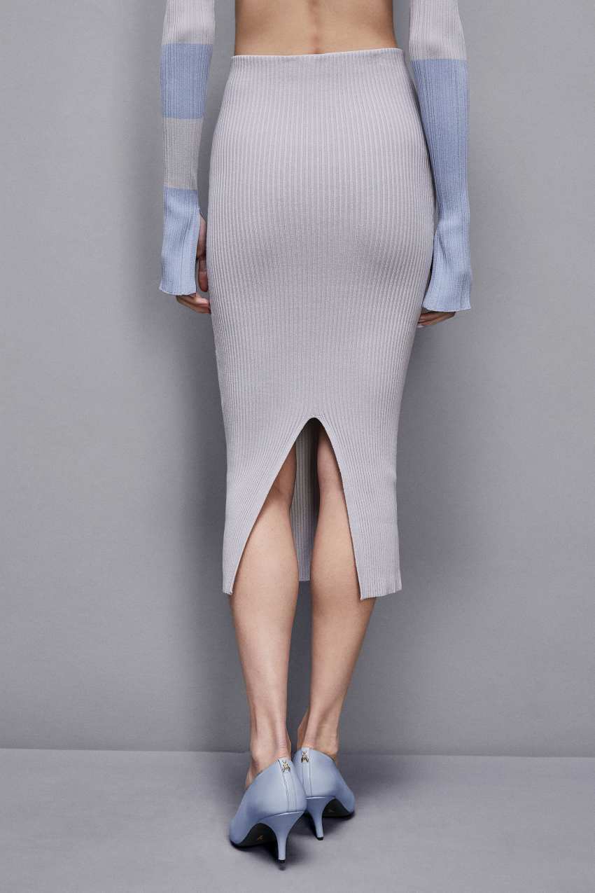 スカート RIBBED MIDI SKIRT Ribbed Slit Midi Skirt | Fashion Skirts - Shop Cal June