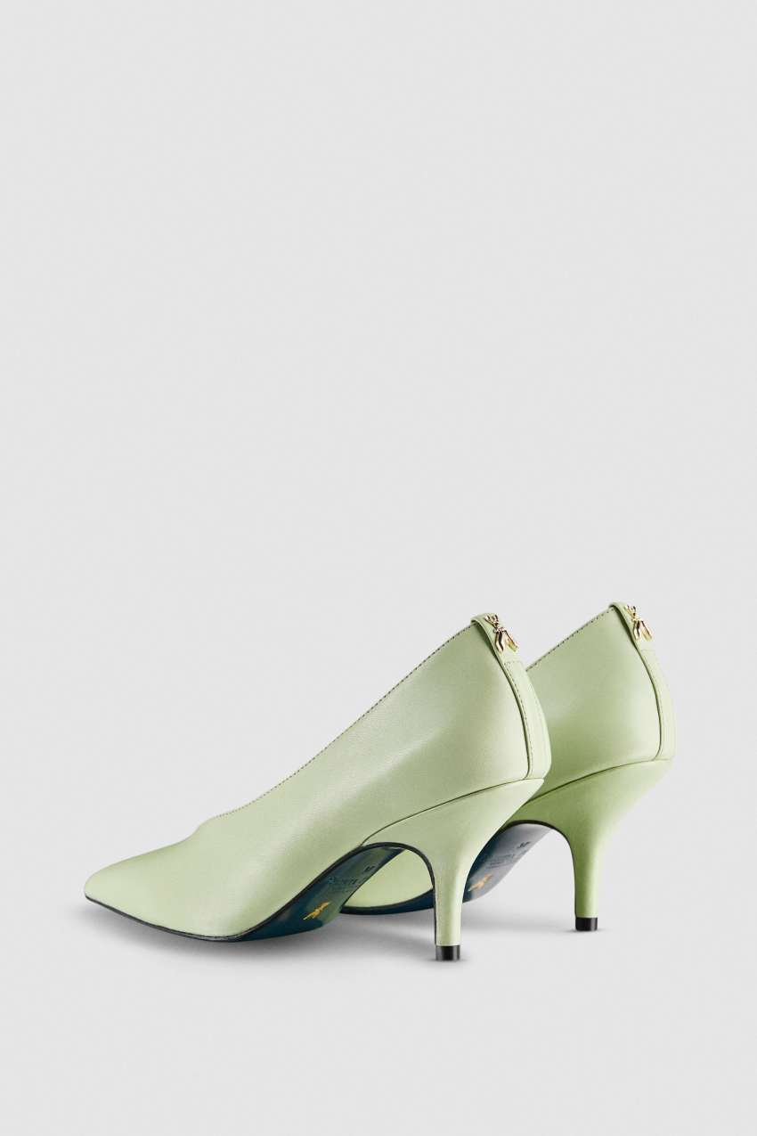 Leather pumps Green Patrizia Pepe