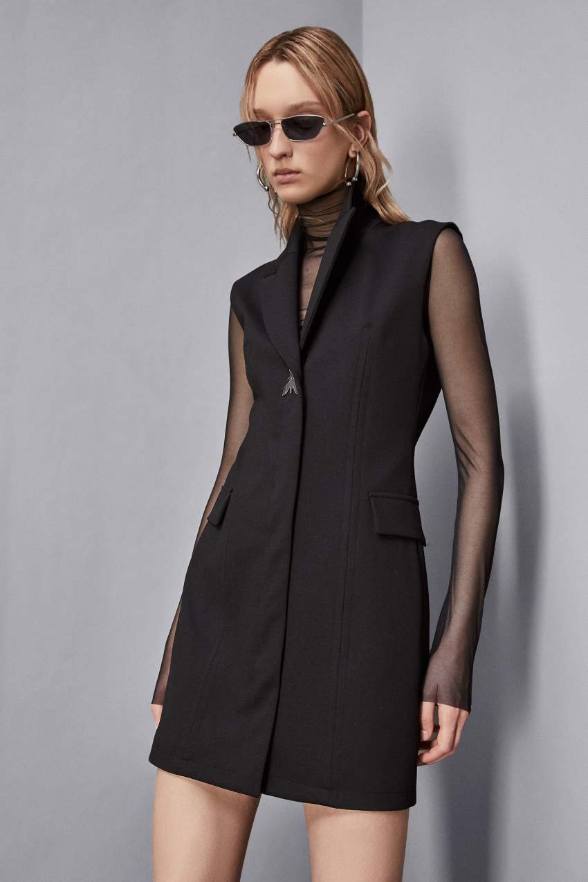 Robe veste noire hot sale