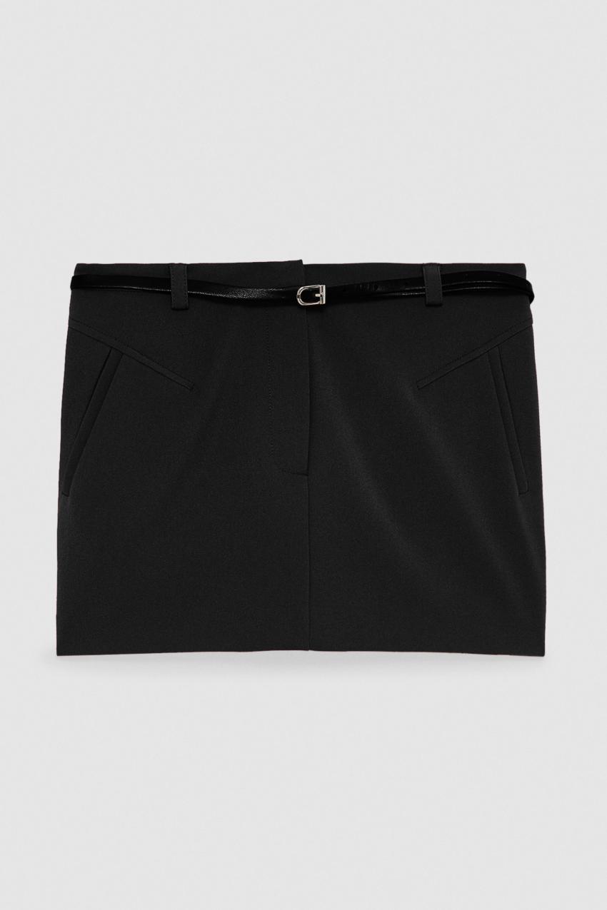 ミニスカート PATRIZIA PEPE Women Mid Skirts 8G0447 A545K103 Black ESSENTIAL