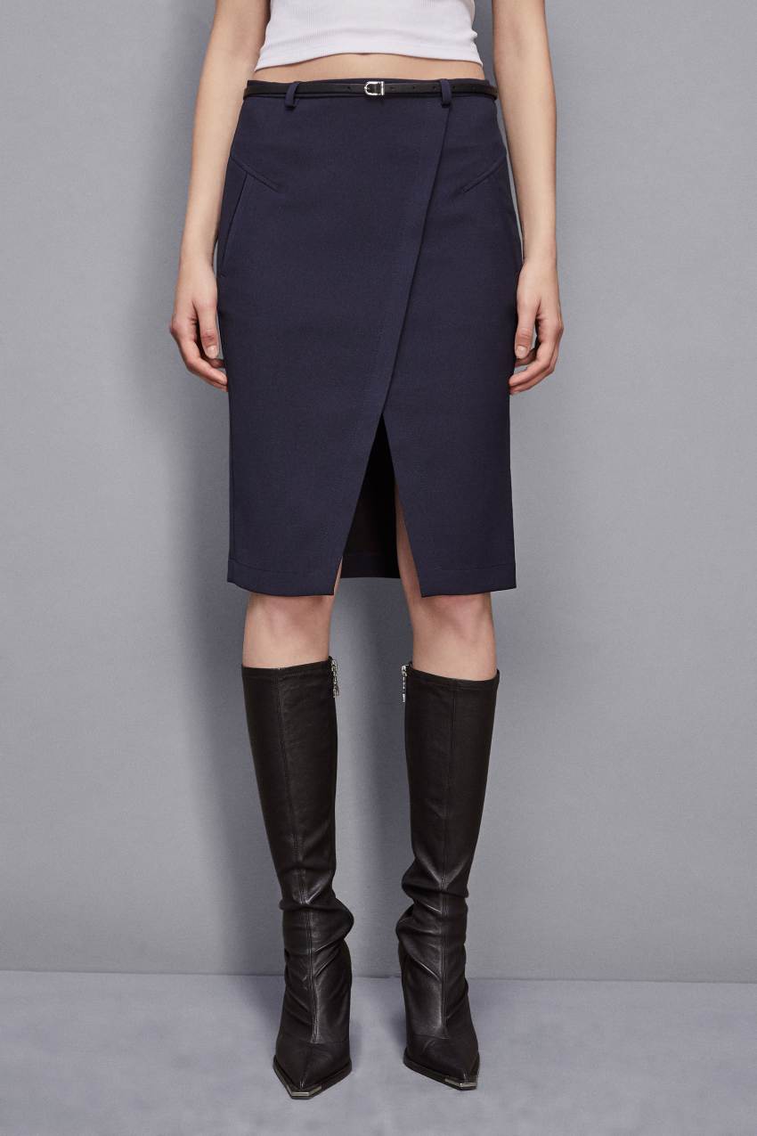 【INEGI】24fw Amelie Belted Skirt Pants Amelie Skirt