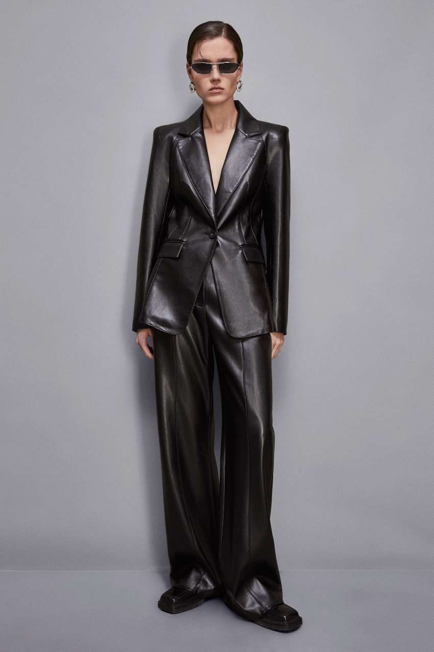 Pantaloni palazzo con slash