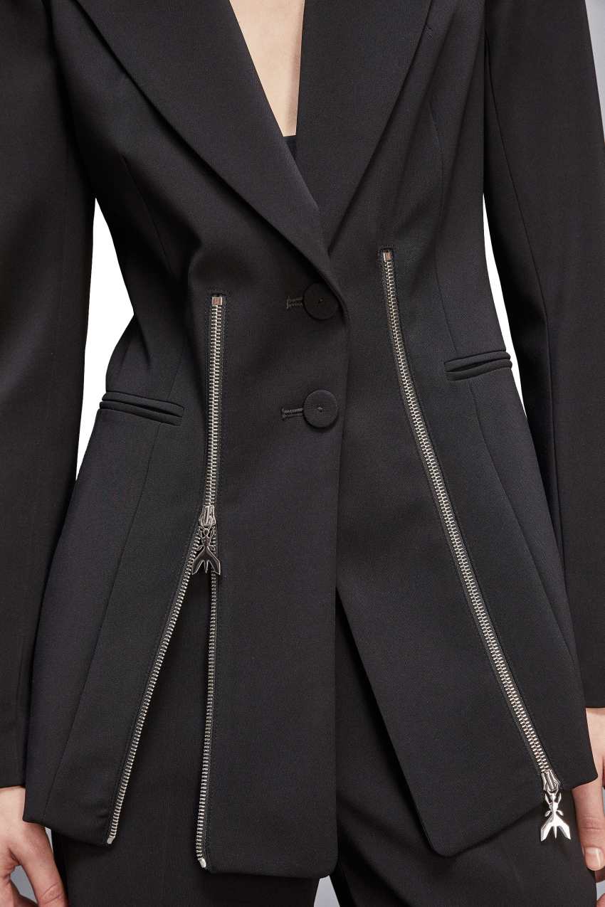 Giacca due bottoni con zip