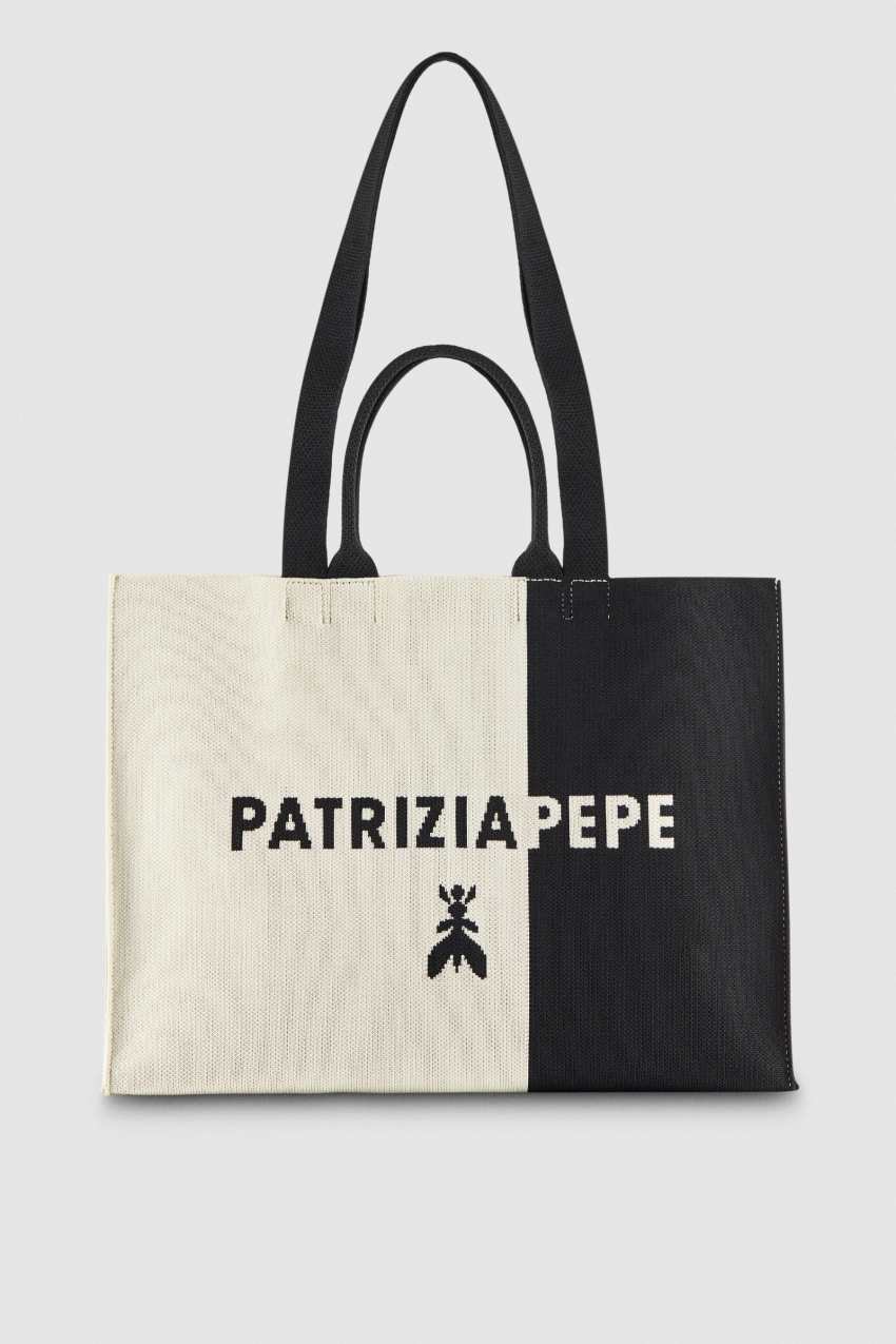 Shopping Patrizia Pepe Hub Fabric Shopping Bag
