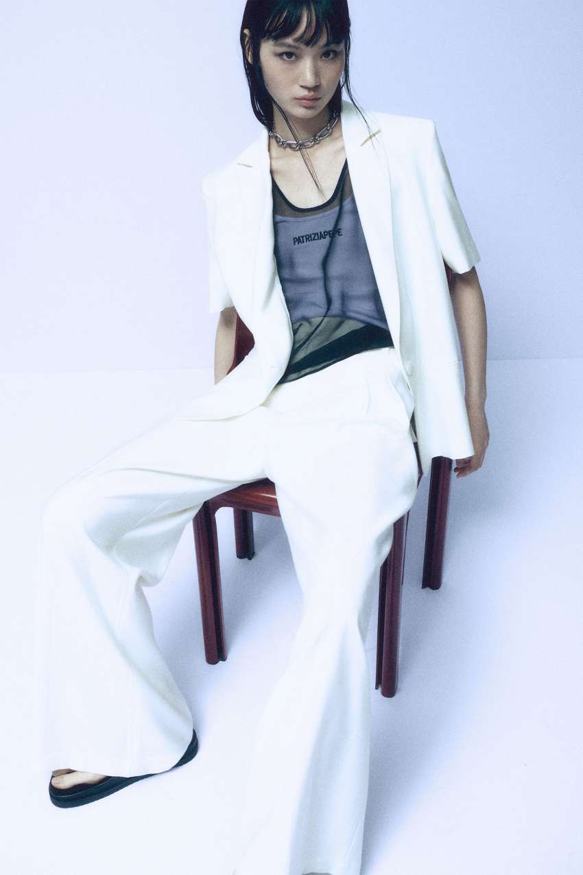 Giacca fluida con maniche corte