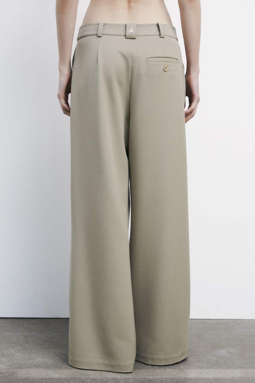 Oversized gabardine pants