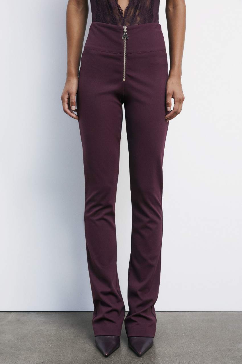 パンツ PATRIZIA PEPE PANTS WITH FLY ZIP Stretch pants with Fly zipper
