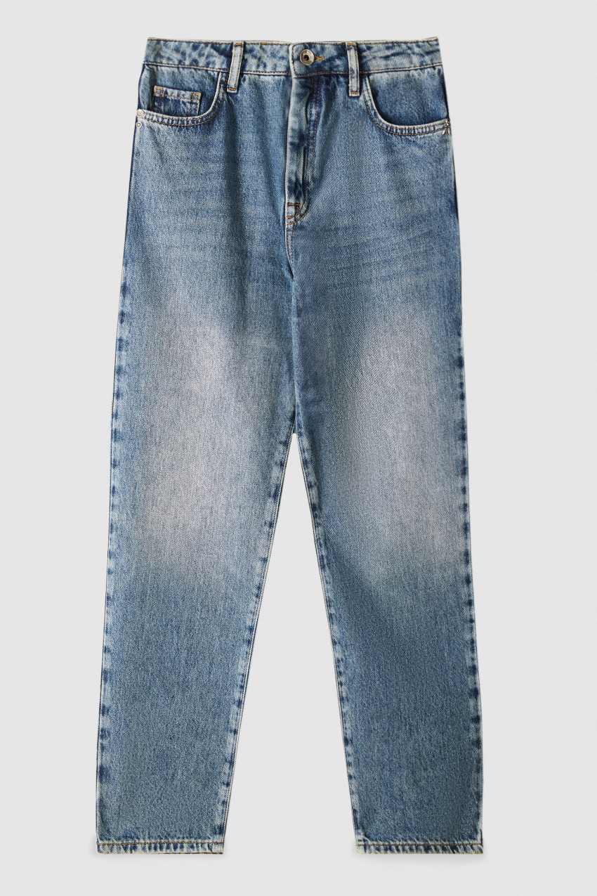 High-waisted cigarette jeans Light Blue Patrizia Pepe