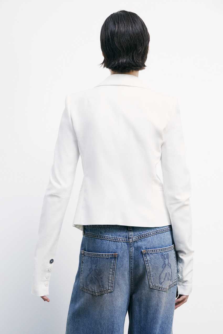 アウターその他 PATRIZIA PEPE Woman Blazer White 2C1618A411 W146 アウターその他 PATRIZIA PEPE Woman Blazer White 2C1618A411