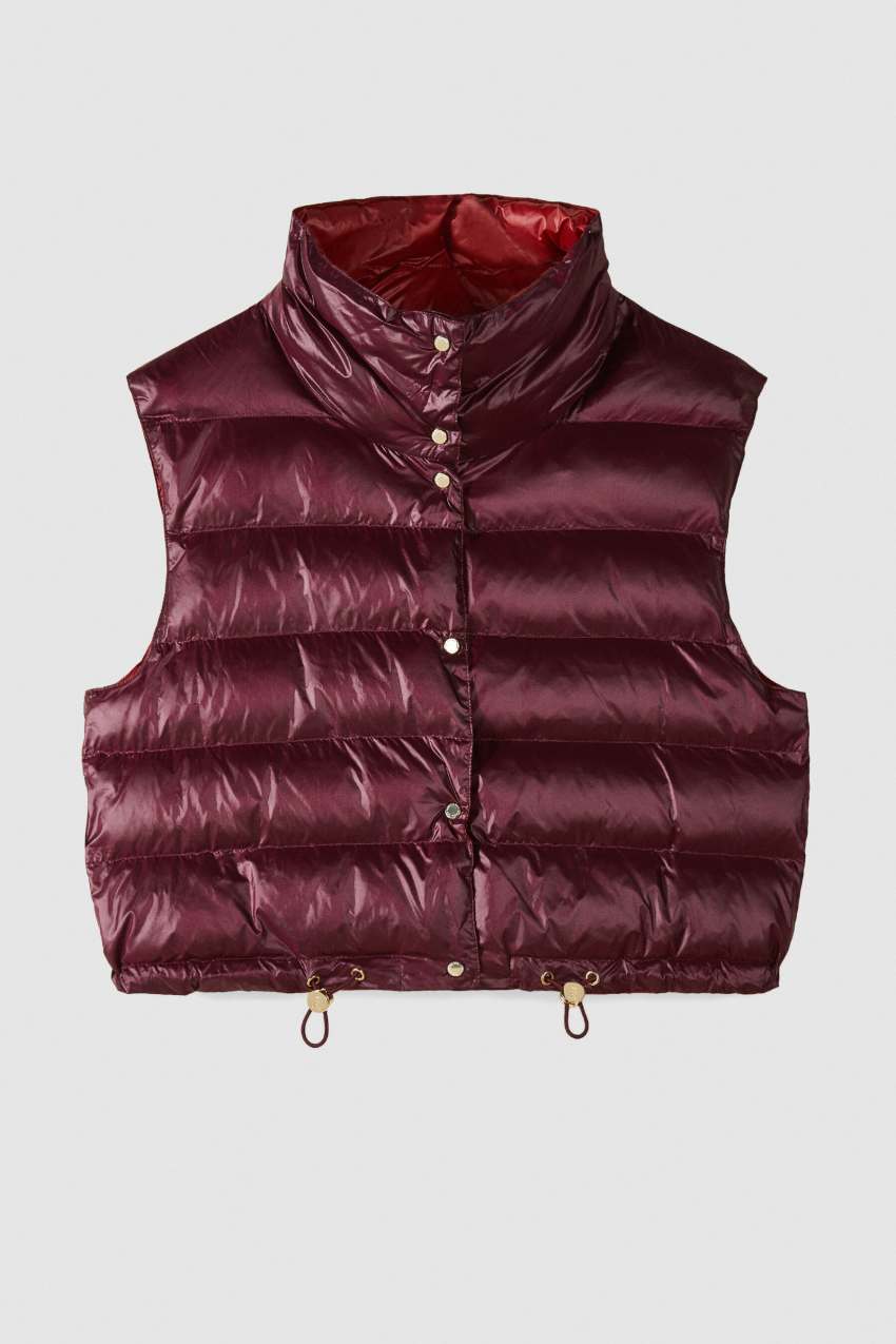ジャケット・アウター reversible short vest REVERSIBLE SUPER SHORT DOWN VEST – ROTOL