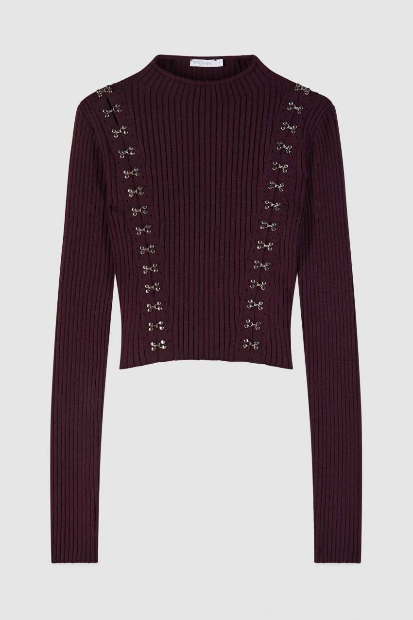 Fitted glam rock sweater Patrizia Pepe - Main Image