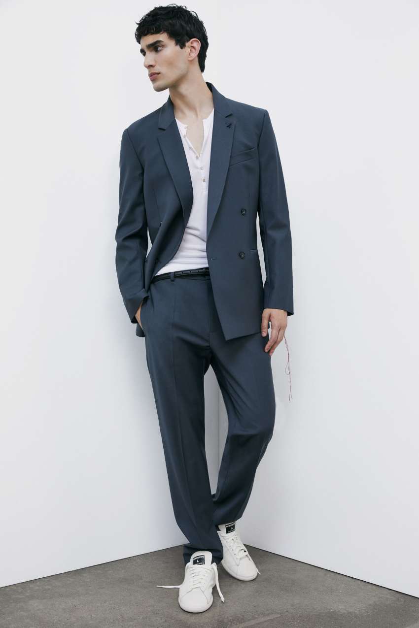 Pantaloni a sigaretta in frescolana