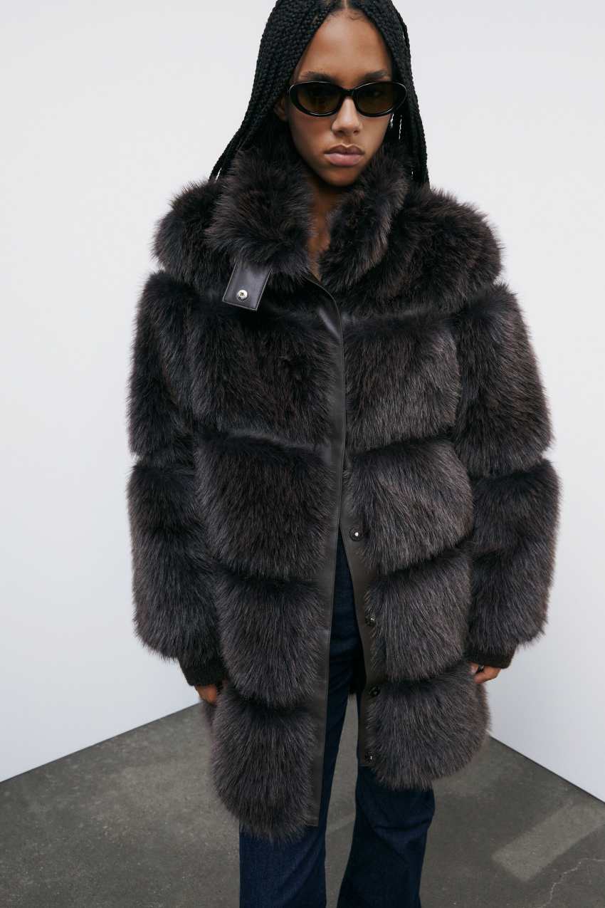 Giubbotto fluffy midi