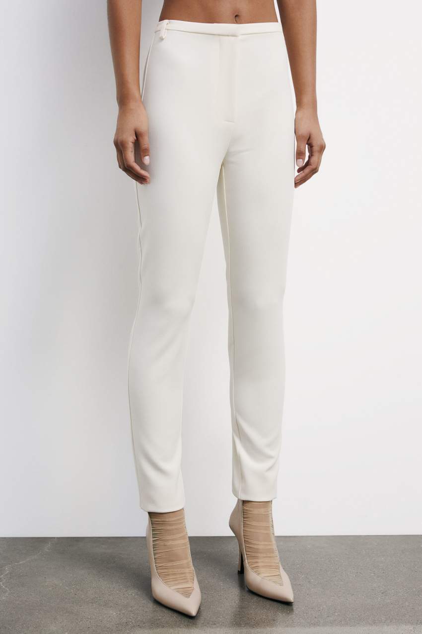 Skinny cigarette pants White Patrizia Pepe