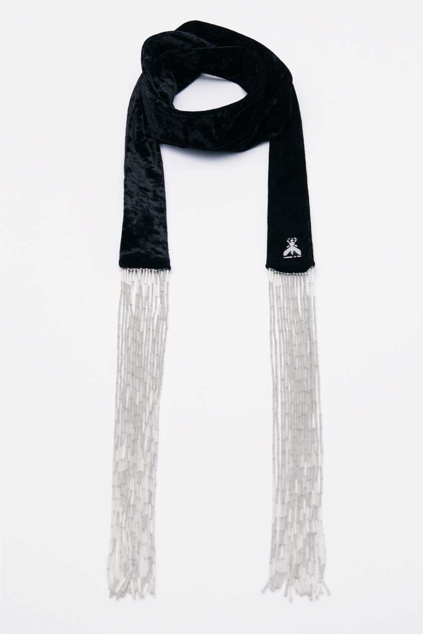 Sciarpa gioiello in velluto