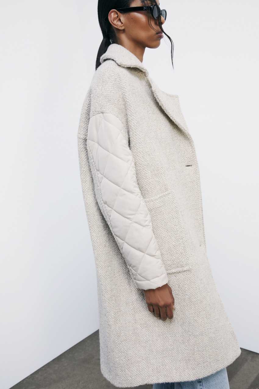 Cappotto midi in misto lana